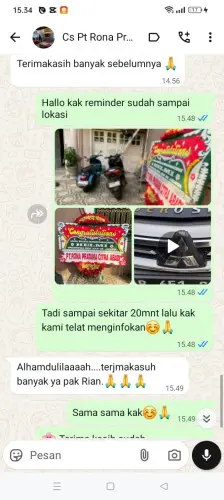 Testimonial Papan Bunga malangnengah